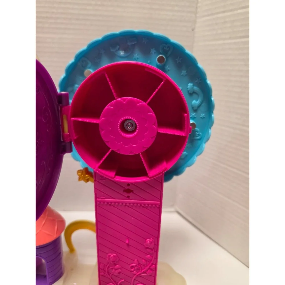 Mattel Polly Pocket Rainbow Funland Theme Park playset pink castle